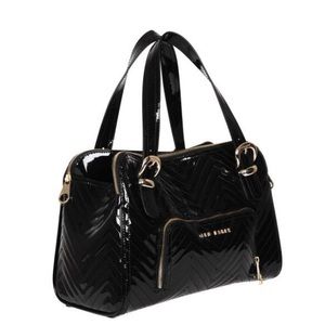 Ted Baker Black Patent Leather Bag and coordinating wallet from Nordstrom.